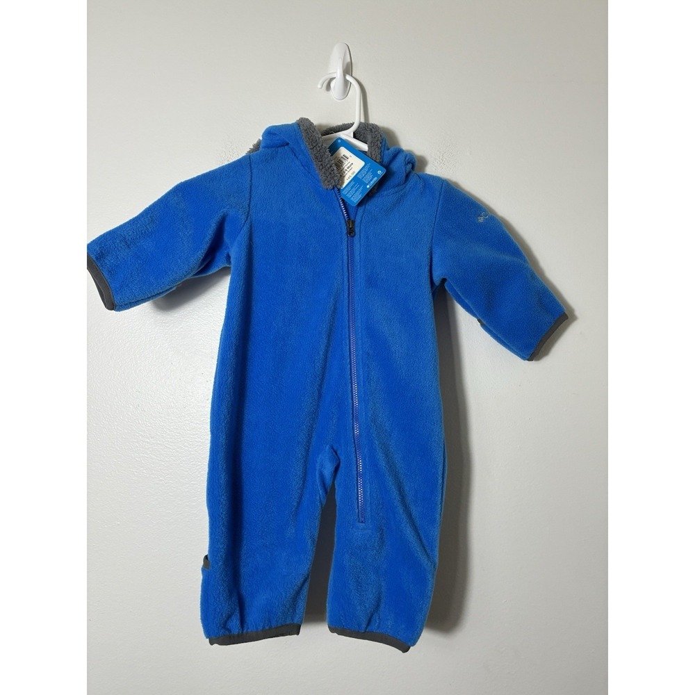 NEW! Columbia Boys Fleece Elephant Winter Bibs 3-6m Blue Outdoors